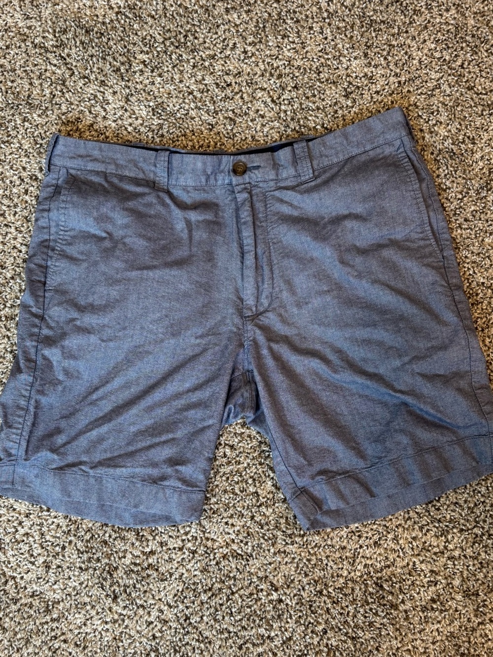 J. Crew Men's Slate Blue Flat Front Shorts